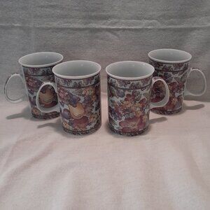 VTG Ganz " Lakeside Collection" Mugs Set of 4